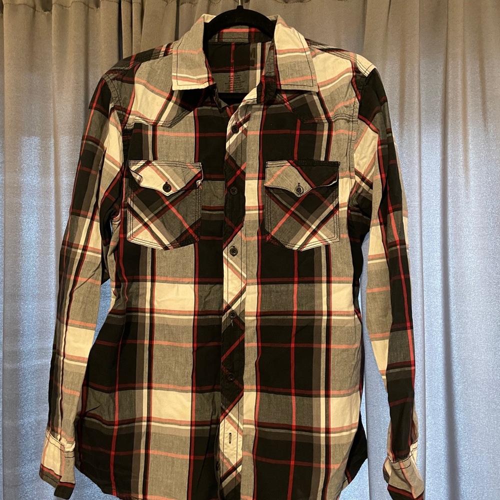 Plaid button down